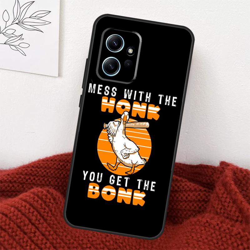 Duck Goose Honk Bonk Funny Meme Case For Xiaomi Redmi Note 13 10 11 12 14 15 Pro Plus Cover For Redmi 15 15C 14C 10C 12C 13C