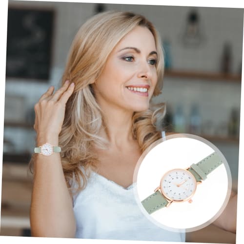 COLLBATH Women's Quartz Watch with Digital Display and Casual Leather Strap, Perfect for Everyday Wear, Business, and Outdoor Activities
