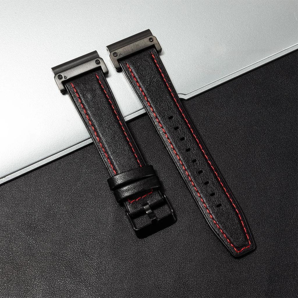 26mm 22mm Leather Strap for Garmin Watch Fenix 8 51mm 6 6x 7 7x Pro 5 5x Plus Band Vintage Bracelet Forerunner 945 925 Wristband