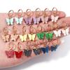 A Pair 2.5×1.3cm Alloy Ear Clip Earrings Acrylic Butterfly Shape Fashion Ear Hooks Diy Women Gift Jewelry Accessories