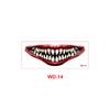 New Halloween Horror Big Mouth Tattoo Sticker Party Party Fun Makeup Thriller DIY Mouth Makeup Sticker