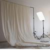 2.45m Extra-Wide Beige Photography Backdrop in Korean Minimalist Style Cotton Canvas