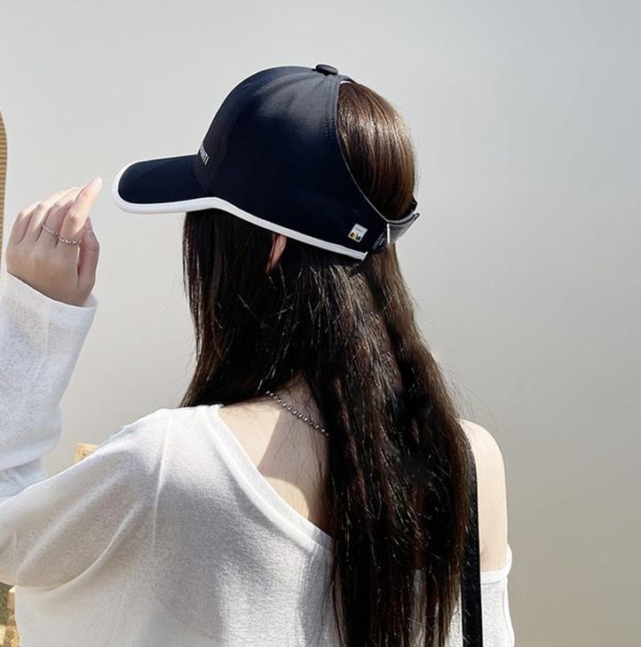High Ponytail Baseball Cap Women Summer Quick-Drying Sun Protection Anti-Ultraviolet Duckbill Cap Beach Hat