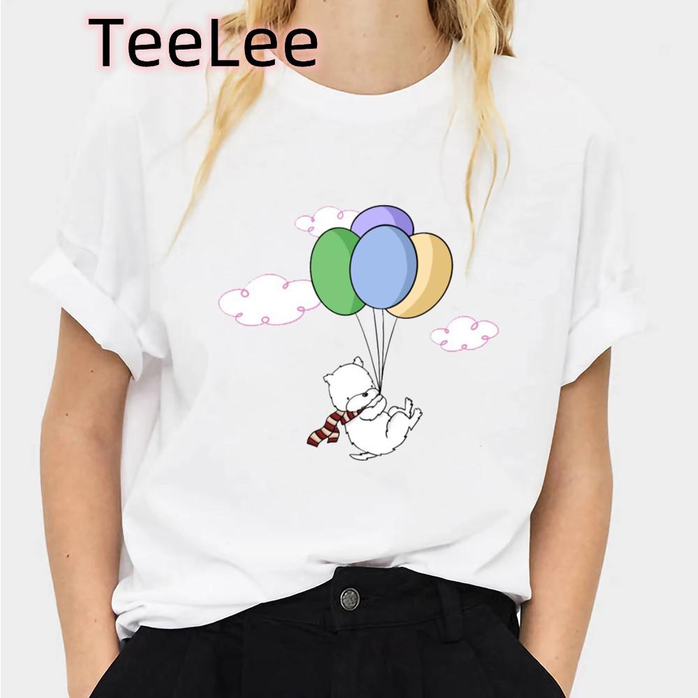 Aesthetic Funny Westie Highland Print Female Tshirt 90s Harajuku Kawaii Dog Tshirt Summer Fashion Unisexs Top T Shirt