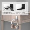 KIWIFOTOS Foldable Headphone Hooks, 2-Piece Set, Headphone Stand, PC Headphone Hook Stand, PC Gaming Accessory, Headphone Hanger Stand, Hanging