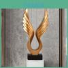 Resin Eagle Sculpture With Angel Wings For Home Office Decor And Tv Cabinet Display