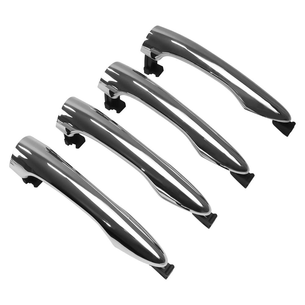 4PCS Chrome Door Handle Outside Front+Rear Left+Right For Kia Sportage 2011-2016