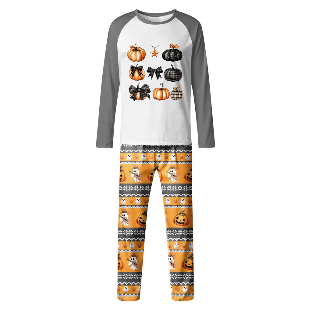 Halloween Tag Drucke Familie Passend Langarm Tops+Hosen Set Familie Passende Sets