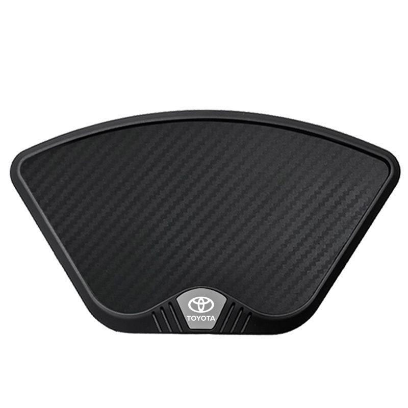 For Toyota Rav4 Prado Corolla Avalon Highlander Tacoma Hilux Silicone Pad Toyota Prius Modification Central Control AntiSlip Pad чёрный