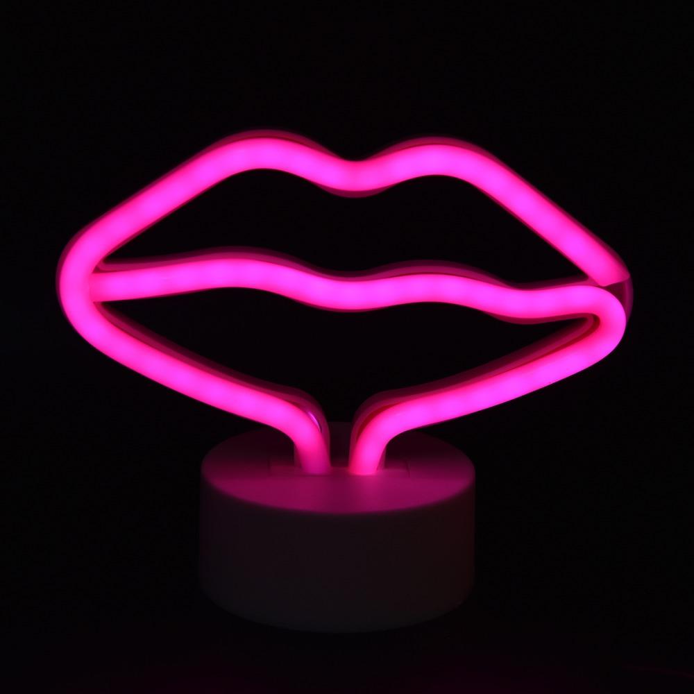 Pink LED Neon Light USB Powered Neon Light Lamp Gifts Neon Lamp  Home Decor