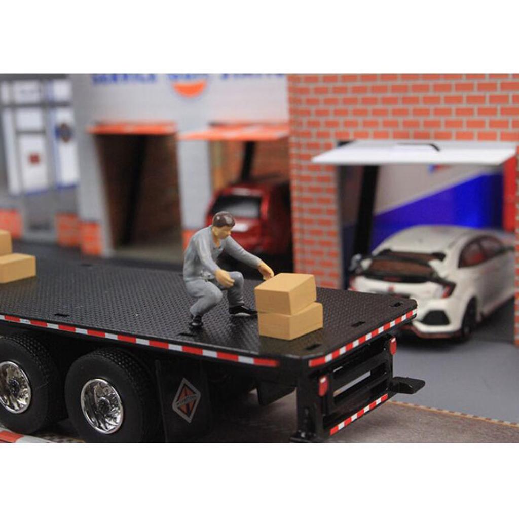 People Figures 1:64 Scale Model Painted Miniatures Set