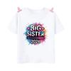 Zum großen Bruder/zur großen Schwester 2026 befördert Gedrucktes Kinder-T-Shirt Kinder Sommer-Outfit Kurzarmhemden Baby-Ankündigungs-Kleidung