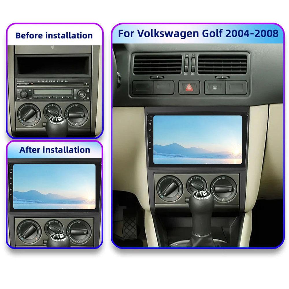 9 Inch Car Frame Fascia Cable Adapter For Volkswagen Bora GOLF 2004-2008 Android Radio Dash Fitting Panel Kit