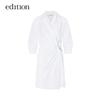 Edition Women's Commuter Shirt Dress with Detachable Metal Buckle