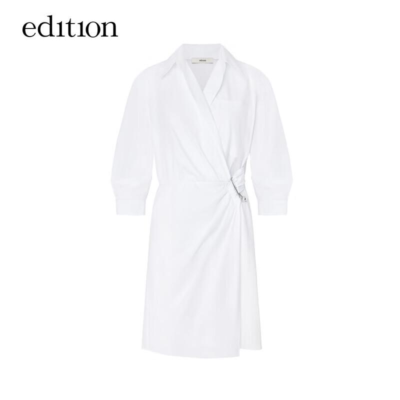 Edition Women's Commuter Shirt Dress with Detachable Metal Buckle