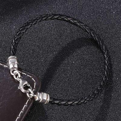 Lederkette Karabinerarmbänder Hand Damen Armreifen Schmuck 2021 BB1095