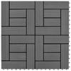 Day and Night - Set of 11 Gray WPC Tiles 30 X 30 Cm, 1 Square Meter