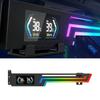 ARGB Syncs Graphics Card Holder With Temperature Display And Adjustable Support For Heavy GPUs Like 40 Series