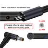 Cablecc Type C Input To DC 20V Output Power 100W 135W 140W 65W PD Charging Cable for Laptop USB-C 5.5 2.5mm