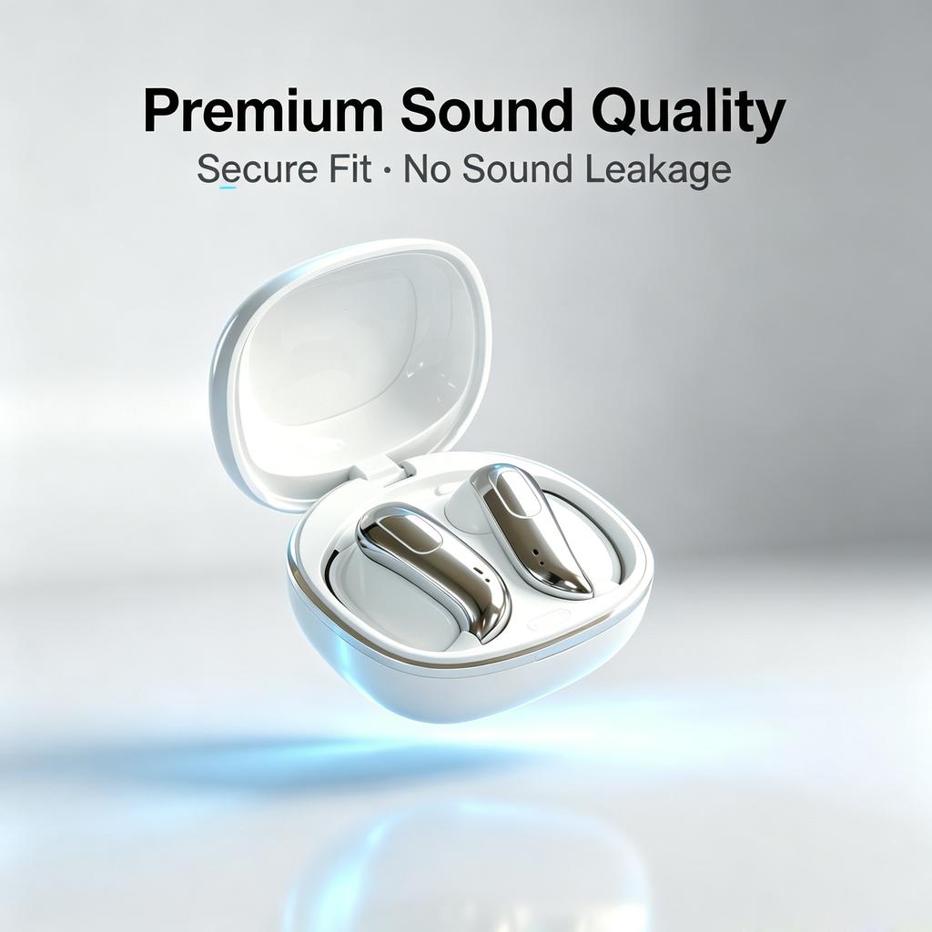 Xiaomi TWS Semi In-Ear Bluetooth Earphones, Lightweight Zero Pressure All-Day Wearing, Low Latency Stable Connection Durable Wireless E