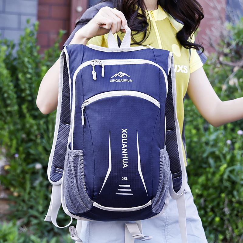 25L Wear-Resistant Outdoor Mountaineering & Cycling Backpack - Breathable, Large Capacity, Portable Double Shoulder Bag