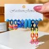 Exaggerated Shape Earrings 6-Piece Set Premium Geometric Light Luxury Earrings Earstuds Earrings Combination Jewelry Gift