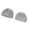 Serratura per Porta in Vetro Adatta per Vetro da 10 mm 12 mm Acciaio Inossidabile Doppi Catini Battente Spinta Scorrimento Controllo Accessi Ufficio Vetro