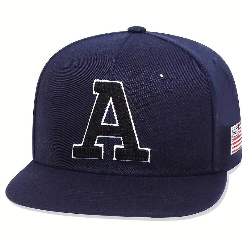 Hip-Hop Stitching Stitched Embroidered Alphabet A Neutral Gender Women Men For Hats Spring Autumn Outdoor Adjustable Casual Baseball Caps Trucker