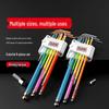 Colored Hex Wrench and Screwdriver Set - 6-Point, Multifunctional Tool with Extended Keys