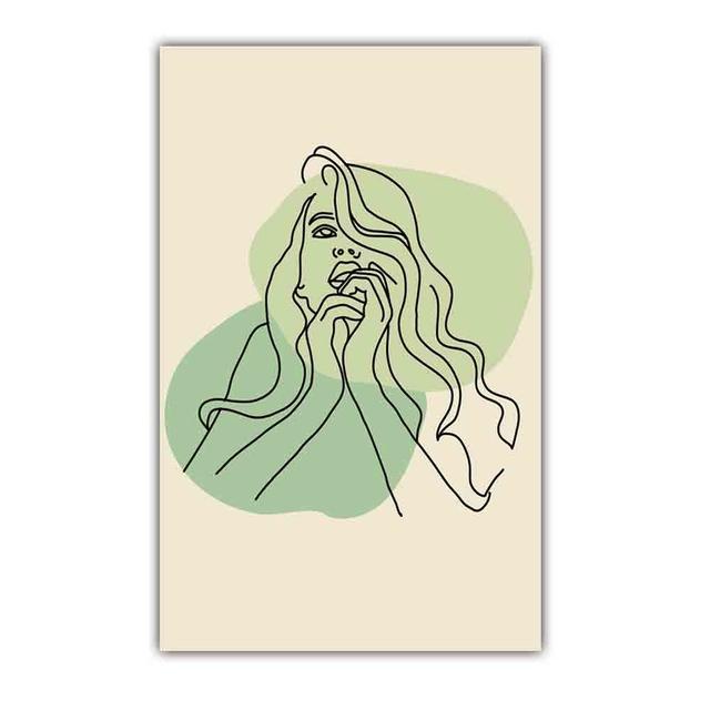 Nordic Abstract Art Figure Canvas Painting Minimalist Lines Matisse Poster Office Living Room Bedroom Home Decoration Mural No Frame
