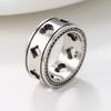 European and American Street Hip-hop Style Playing Cards Heart Couple Rings Versatile