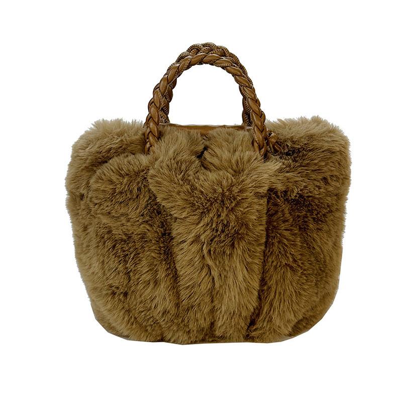 Cloudshaped Woolen Bag For Women With Magnetic Closure Small Crossbody For Street Style