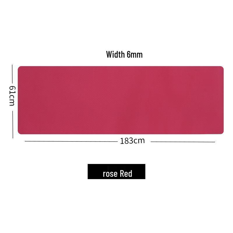 TPE Non-Slip Thickened Fitness Mat with Skipping Rope for Boys & Girls - Extended Length for Home Workouts