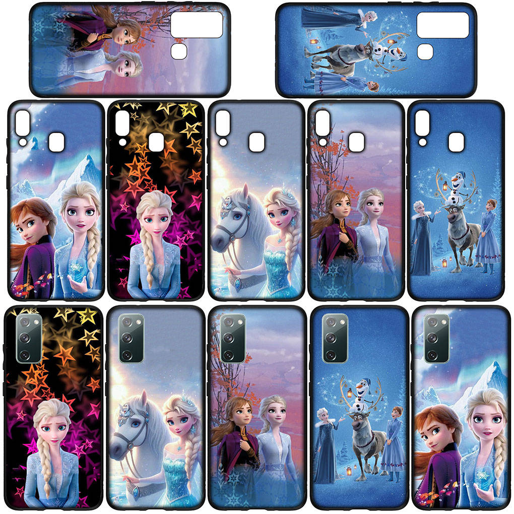 For Samsung Galaxy S24 S23 iPhone 16 15 14 Xiaomi Redmi Note 13 12 11 10 8 Plus 9 Pro Max X XR 14C Phone Case Lovely Elsa Anna Olaf OPPO Huawei Cover