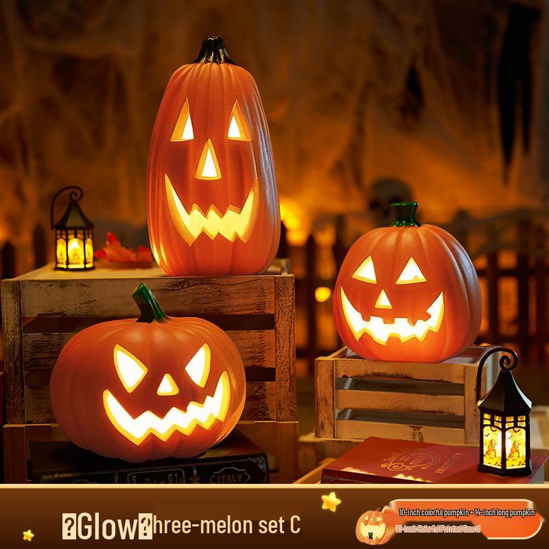 Large Luminous Pumpkin Lantern for Halloween Outdoor Theme Decorations