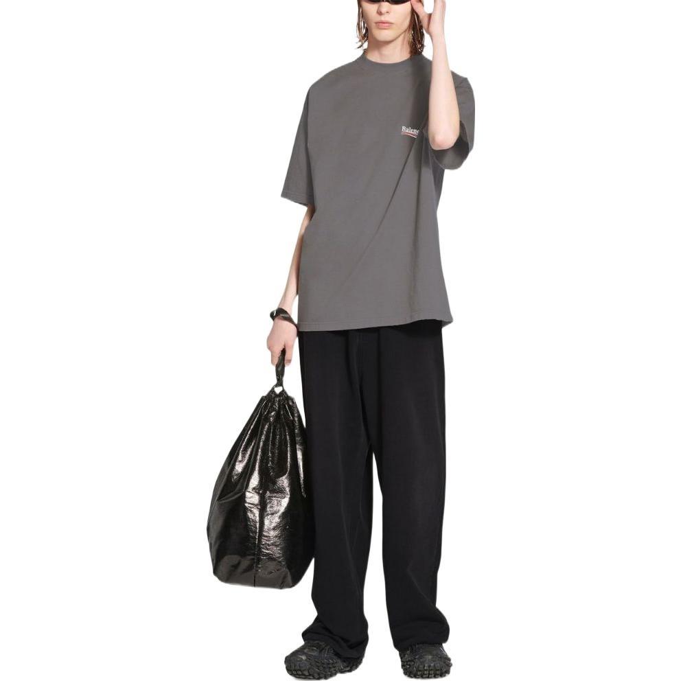 Balenciaga Political Campaign T-Shirt 'Grey' Men's 641675TNVG51227