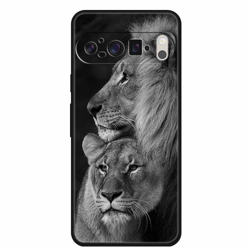 Für Google Pixel 10 Pro XL 5G Hülle Tiere Weiches Silikon TPU Handyhülle Rückseite für Pixel 10Pro XL Cooler Wolf Schutzhülle