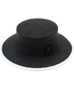 Taping Black Long Panama Hat