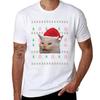 WoUnisex Yelling At Cat Ugly Christmas Sweater Funny Memes T-Shirt Streetwear Print Tee Shirt