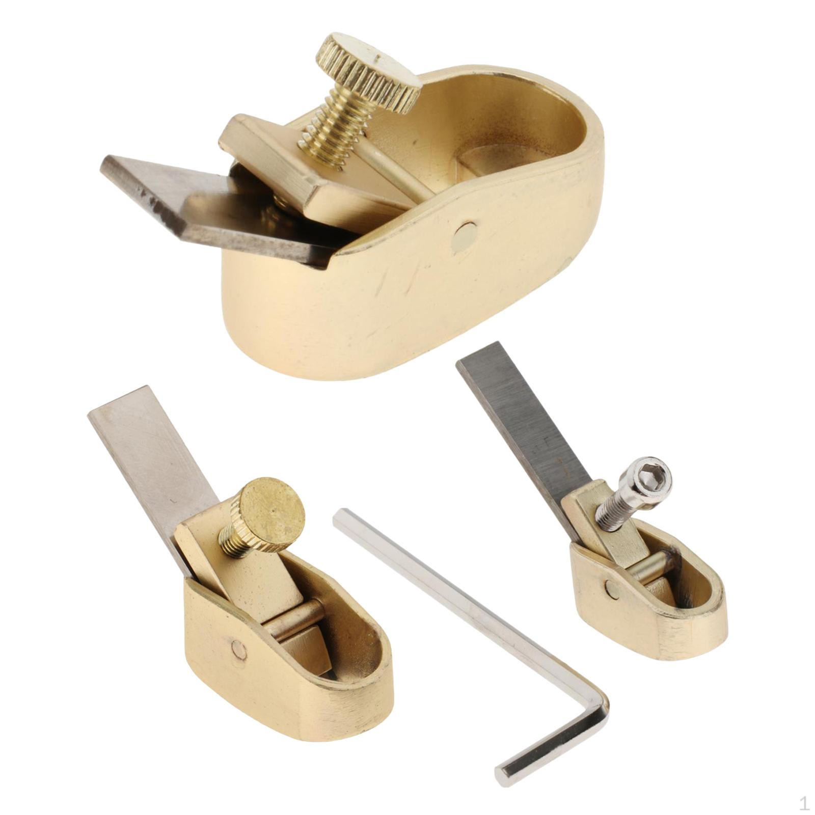 

3x Brass plane Violin making luthier tool woodworking thumb instrument