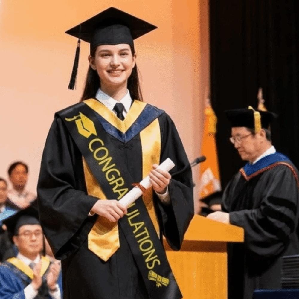 Badge Graduation Set Class of 2026 Satin Graduation Shoulder Strap Tassel Bachelor Cap  High School