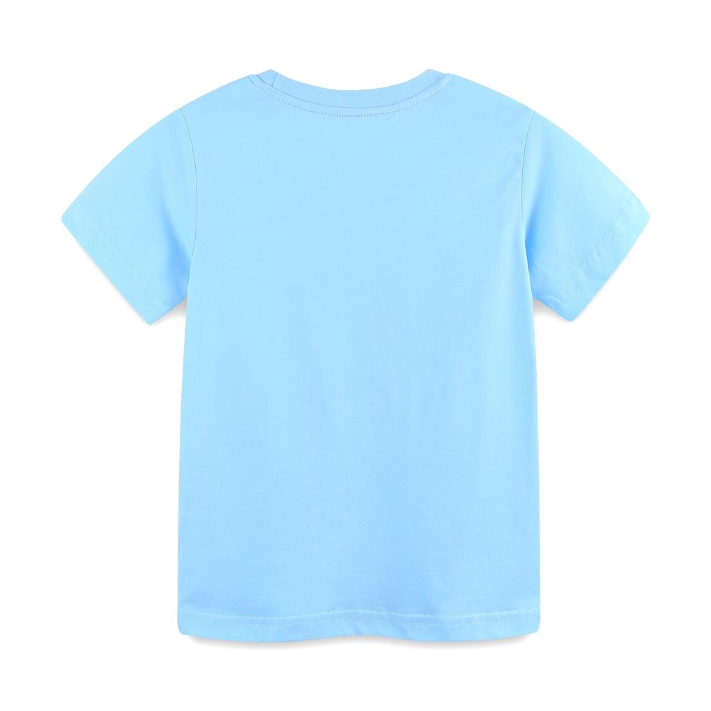 Camiseta de Verano para Niños con Estampado de Velas, Pulóver de Cuello Redondo para Niños