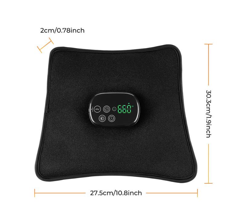 LED Red Light Therapy Belt, Multifunctional Far-Infrared Hot Compress Massage Shoulder & Knee Wrap