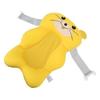 Baby Bath Tub Pad Cartoon Animal Shaped Adjust Strap Soft Pillow Sink Bath Cushion Yellow