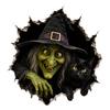 Halloween Break-In 3D Wall Decals Cracked Effect Removable PVC Stickers Haunted Scene Holiday Party Decor