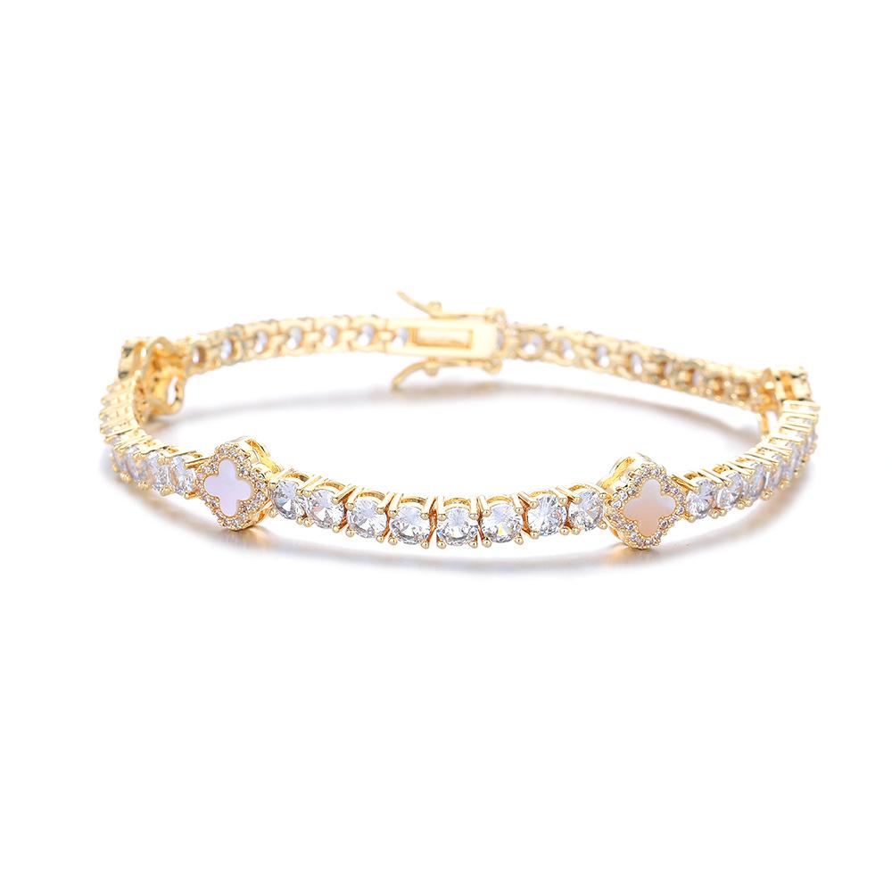 Women's Tennis Bracelet cz Necklace Elegant Clavicle Chain Winter New Jewelry Luxury Fashion Sweater Chain Wedding Party Gift