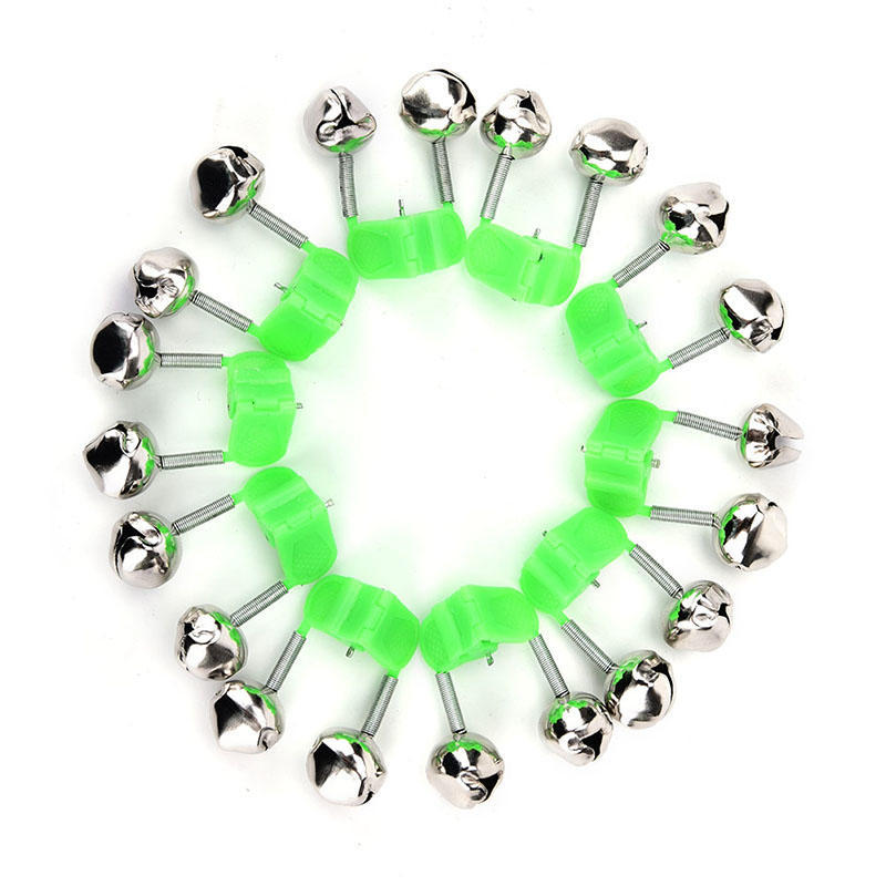 10 buc. Clopote de alarmă pentru undiță de pescuit, clopote gemeni, cu clemă pentru alertă, instrument de pescuit