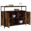 Sideboard Smoked Oak 100 x 35 x 80 cm Engineered Wood