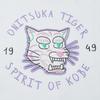 Onitsuka Tiger Graphic Tee Simple Letter Breathable Comfortable Round Neck Loose Sweatshirt Unisex tops White 2183B163-100