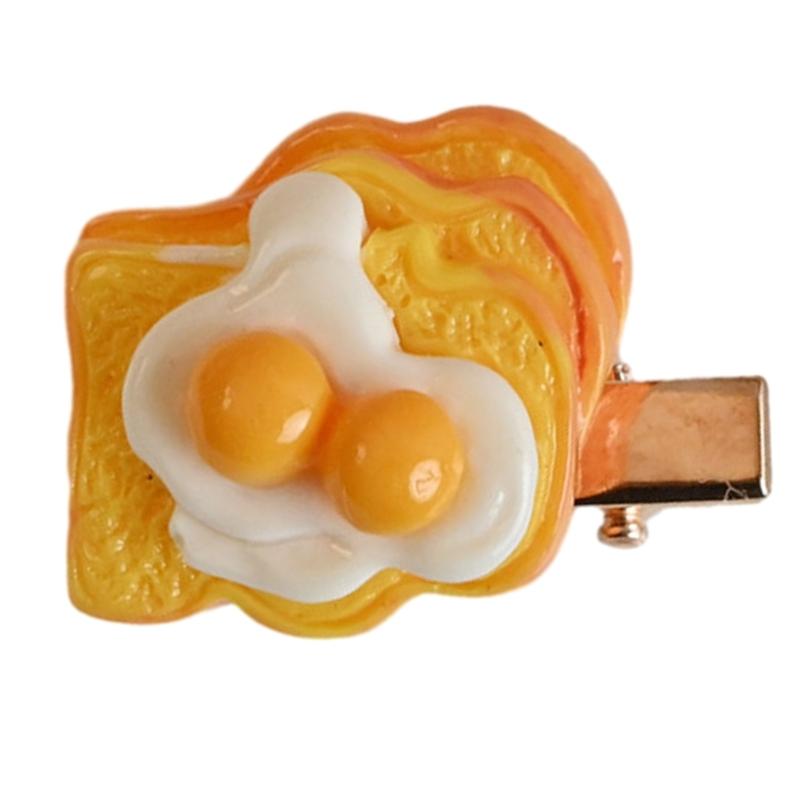 

Aesthetic Novelty Simulation Bread Hairpin for Woman Braids Ponytail Hair Clip